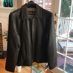 NWT Johnston & Murphy men’s leather jacket, size L